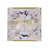 White Square Invitation Card New Wedding Invitation  Marriage Invitation Wholesale